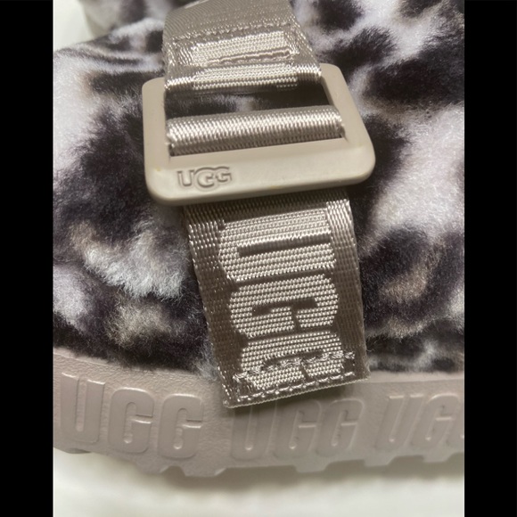 NEW UGG Women’s Fluffita Panther Print Slipper Slides Smokey Gray 6,7,8,9,10 - Picture 14 of 16